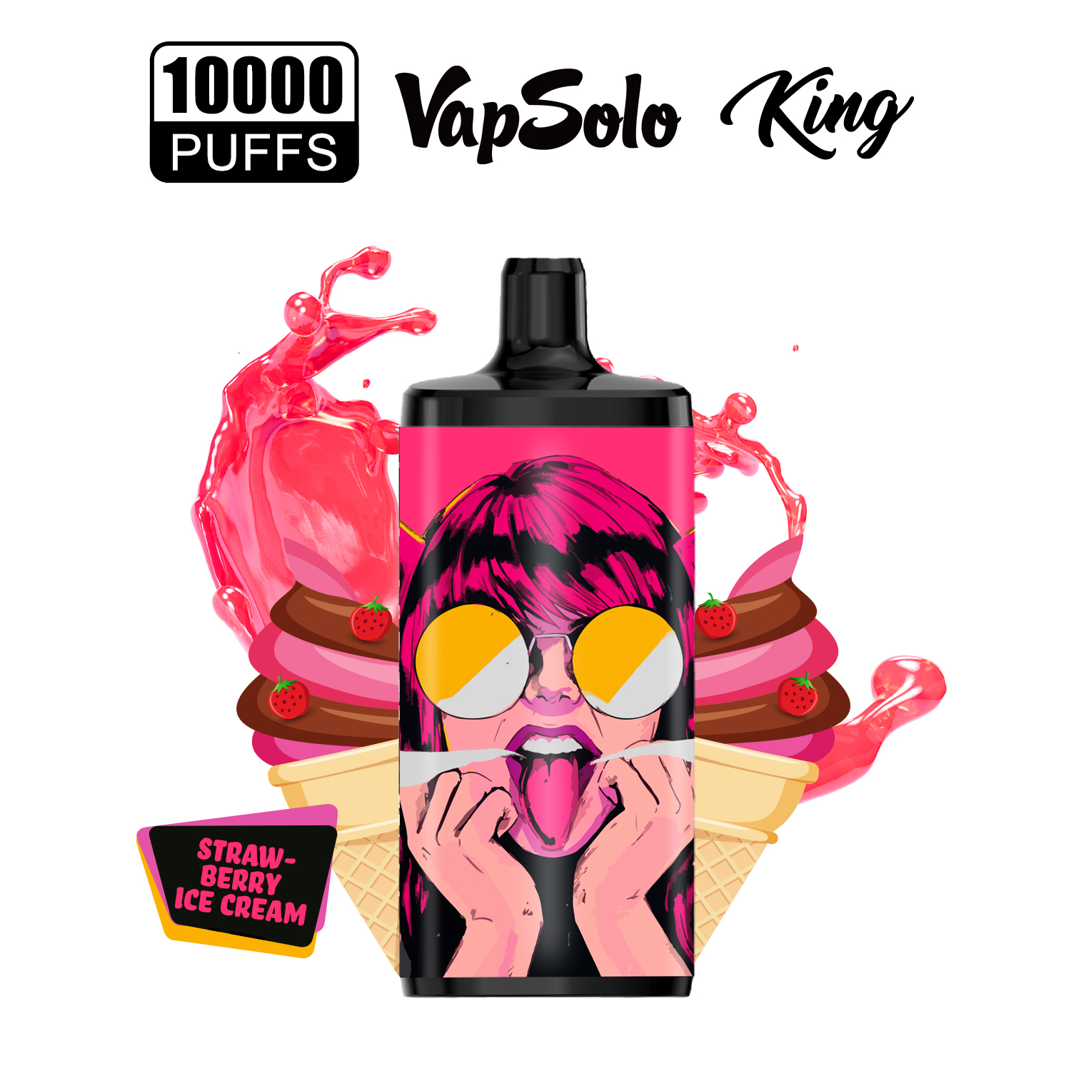 

10000 puffs vapes e cigarettes Vapsolo King dual mesh coil 3 levels airflow rechargeable disposable pod vape USA trending