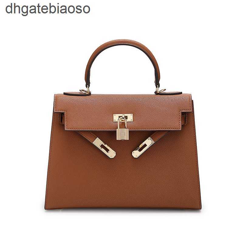 

Storage Leather Bag Kellies Portable Bags 2023 Fashion Mini Second Designer Generation Small Hand Rubbed Shoulder Messenger Zwww