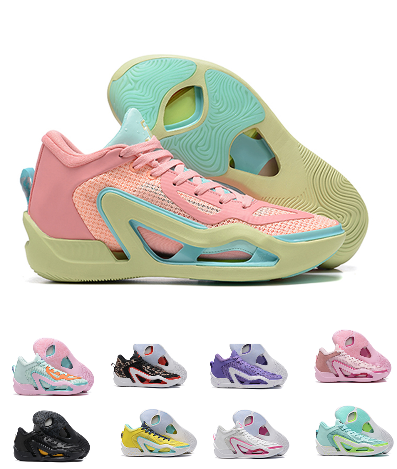 

2023 TATUM 1 Basketball Shoes Jayson Tatum Dropping Own Signature Sneakers Zoo ARCHER AVE Barbershop Pink Lemonade yakuda online store sportswear fashion, Mint green