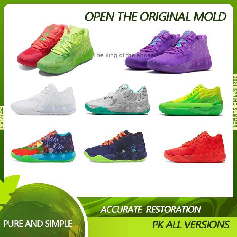 

LaMelo Ball Mens Size 12 Basketball Shoes 3 Three Balls Rick and Morty Red Queen City Be You Galaxy Rock Ridge Buzz Not From Here Beige kids trainers sneakersMB.01, Customize