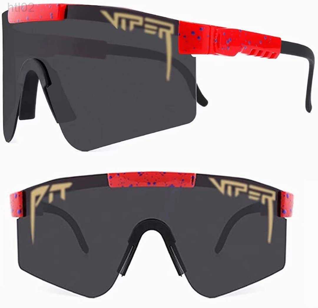 

23SS Designer Pit Vipers Sunglasses Pit Vip Polarized Tr90 Riding Sunglasses Outdoor Windproof Sports Sunglasses Plating Film Set