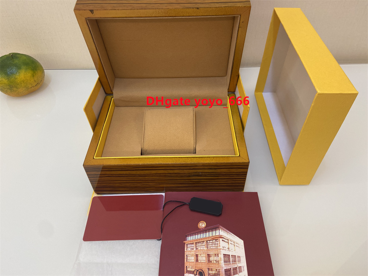 

Wholesale New Watch brown Boxes New Square brown box For PP Watches Box Whit Booklet Card Tags And Papers In English Gift Box-1