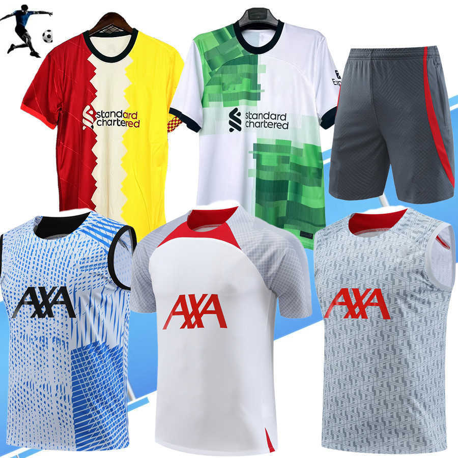 

Three color combinations GAKPO 21 22 soccer jerseys JMS DARWIN Luis Diaz 2023 2024 RAMSEY ALEXANDER ARNOLD DIOGO J. Fabinho Jones A.BECKER Sleeveless training suit, Shorts