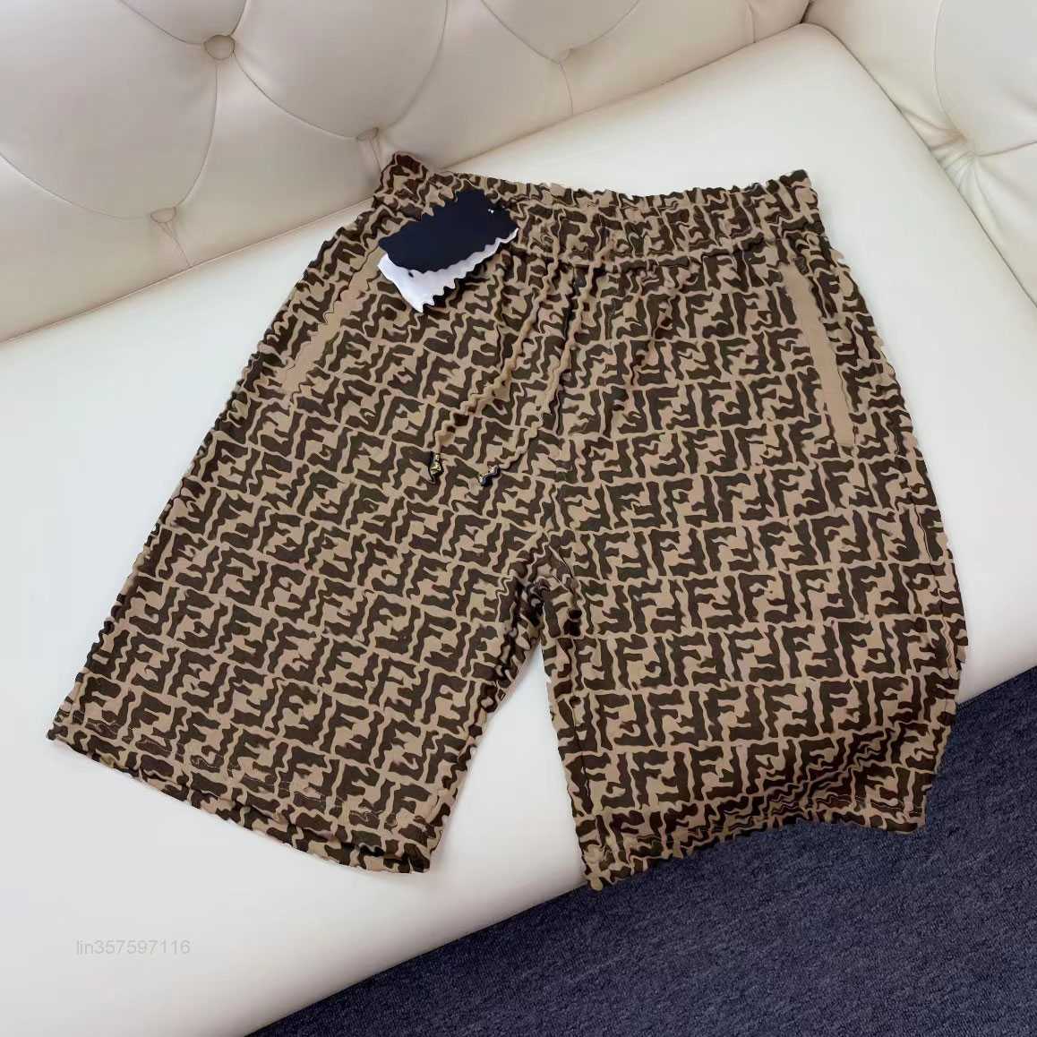

Designer Men' Shorts Beach Shorts Summer Men' Women' Shorts Fashion Letter F Print Quick Dry Swimwear Men' Swim Shorts with Lined Swim Trunks