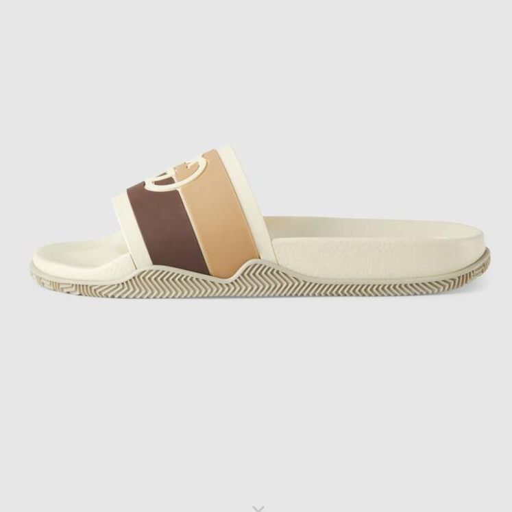 

2023 men Interlocking G slippers Embroidery Designers Slides women Sandals Floral Brocade Flip Flops Striped Beach Leather Rubber Flower Slipper Loafers With Box, Forest green