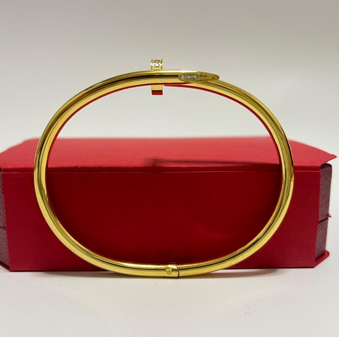 

Love Screw Bracelet Designer Bracelets Luxury Jewelry Women Bangle Fashion Accessories Titanium Steel Alloy Gold-Plated Never Fade Not Allergic 9 color size17#19