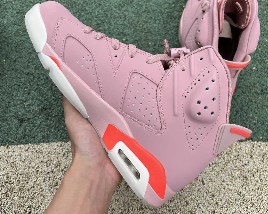 

2023 Basketball Shoes Aleali May x Jumpman shoes 6 Millennial Pink 6s Rust Pink/Bright Crimson Fashion Trainers luxurys Designer Sneaker with Box