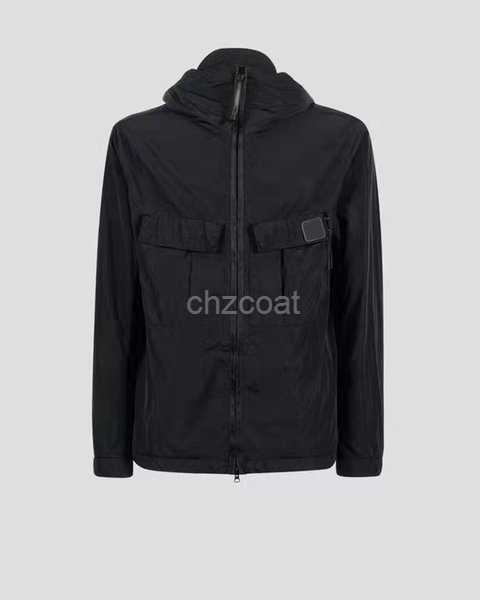 

Jacket Long Man's Seleeve Waterproof Multi Function Pocket Sports Two Outside Pockets Daily Cusual Loose Coat 4 2LN2, Blue-22cp003
