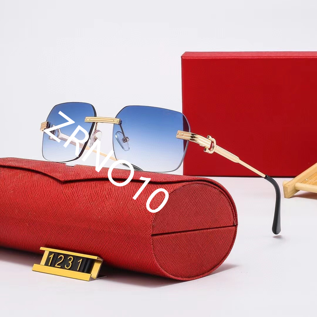 

Fashion Designer Sunglasses Classic Eyeglasses Goggle Outdoor Beach Sun Glasses For Man Woman 7 Color Optional Triangular signature gafas para el sol de mujer