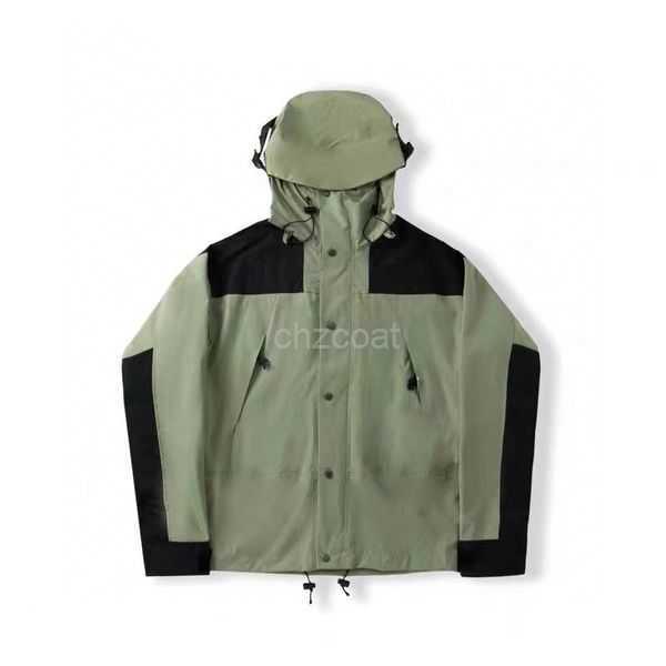 

Windbreakers Designer Jacket Men Unisex Women Retro Snow Mountain Commemorative Version Waterproof Windproof Breathable Adjustable Hoodie Couple Outfits 4UK6, #7