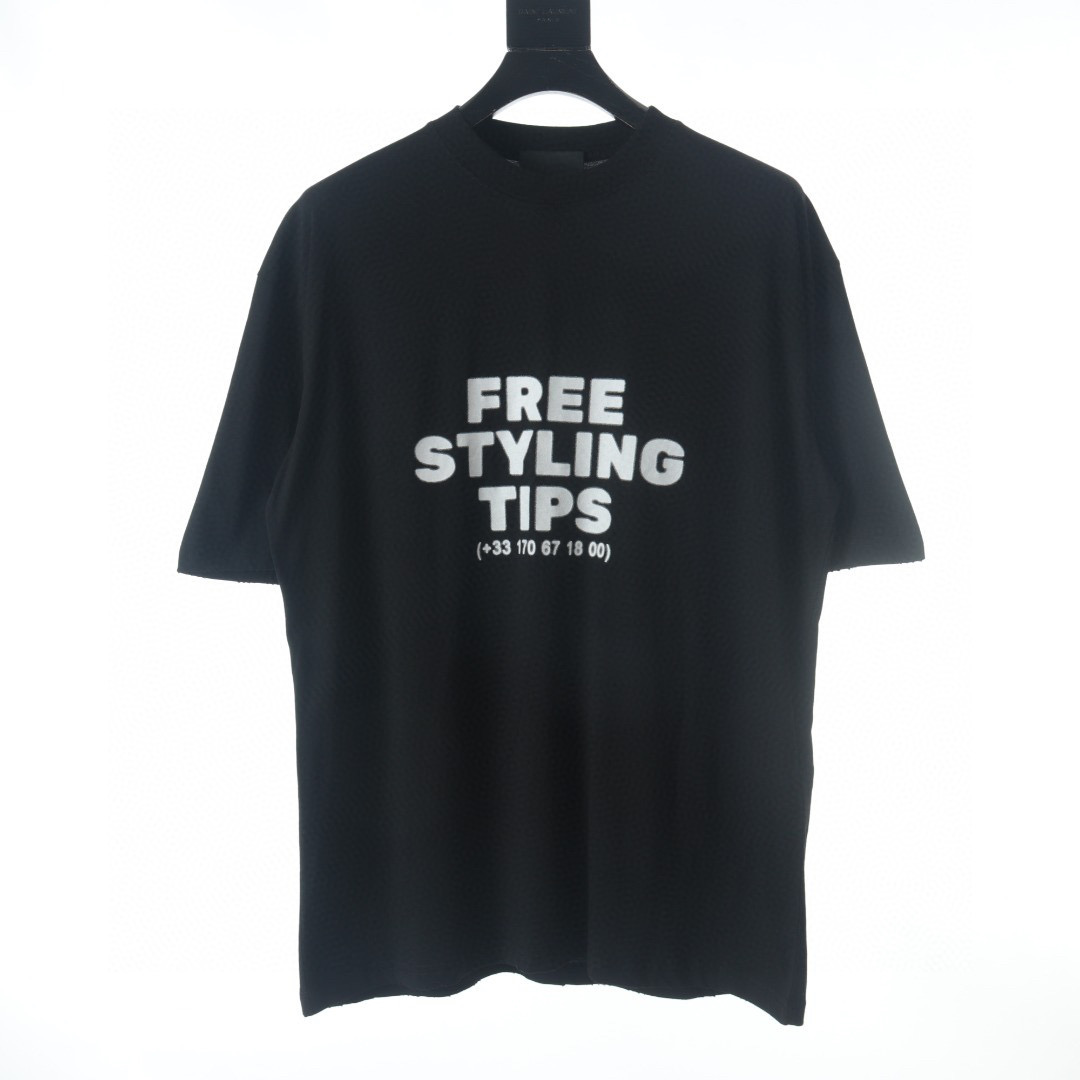 

Men's Plus Tees & Polos Round neck embroidered and printed polar style summer wear with street pure cotton T-Shirts 412d