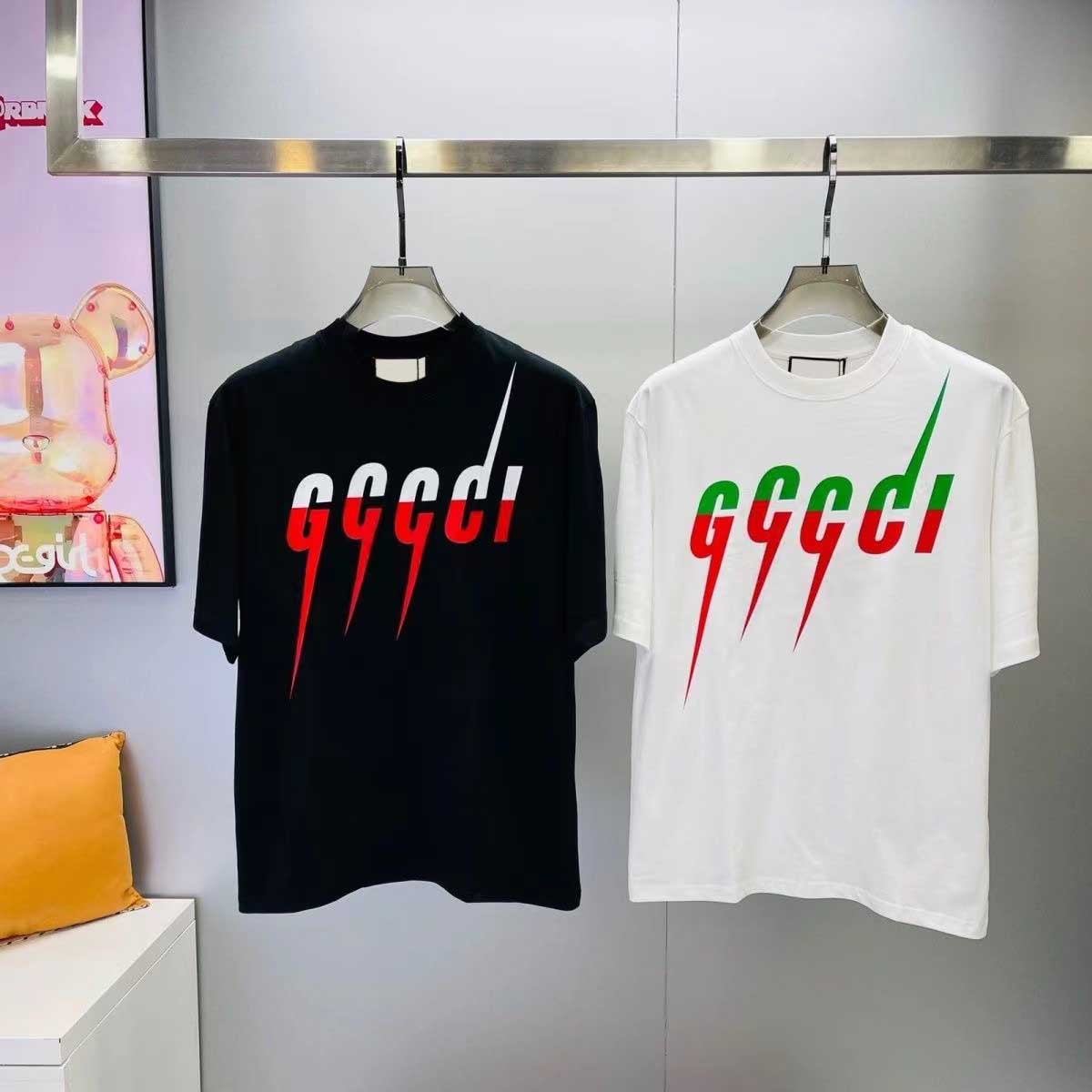 Mens Designer Band T Shirts Fashion Black White Short Sleeve Letter Pattern T-shirt Size M-4XL