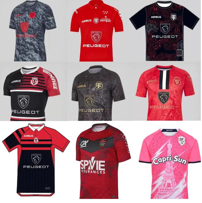 

2022 2023 BIARRITZ Racing 92 rugby jersey Maillot 20 21 22 23 Stade Francais Paris Union Toulouser Bordeaux Begles home away Perpignan Ernest Wallon Warm Up, Black