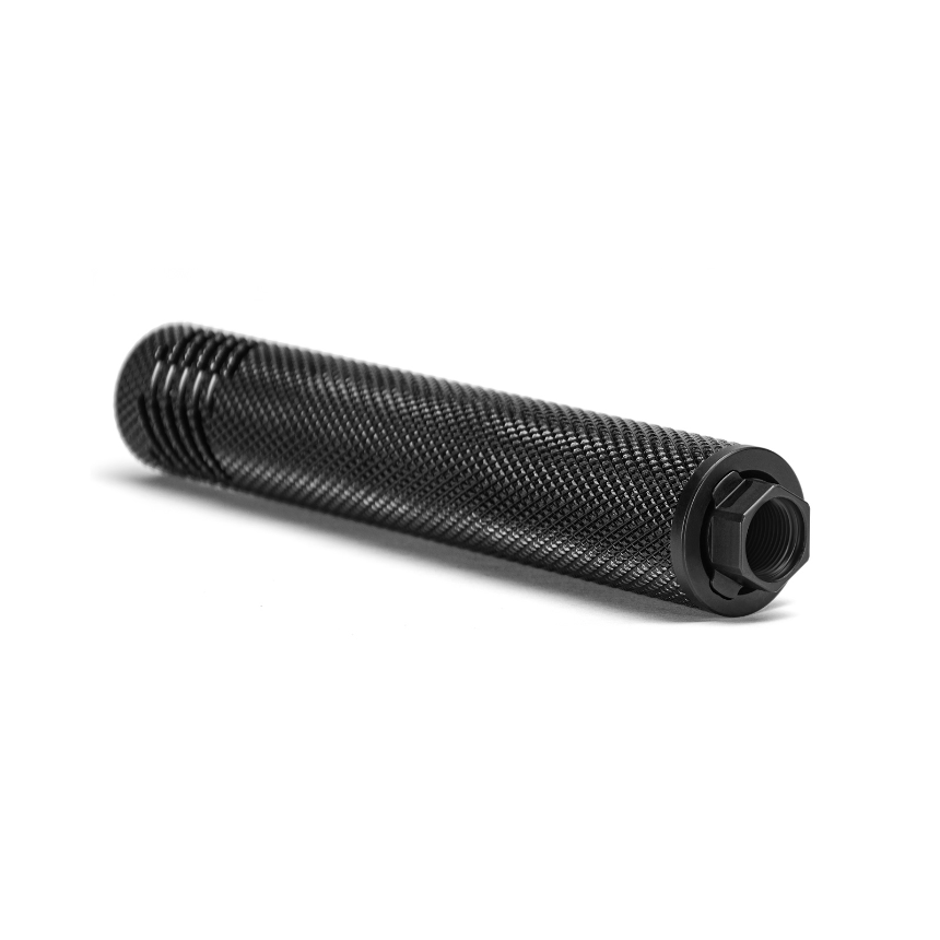 Fuel Filter 5.8"L 1.05"OD Aluminum Solvent Trap Fuel Filter Sleeve with 3-Lug Muzzle Brake Quick Detach QD Adapter Tri Lug Mount Flash Hid
