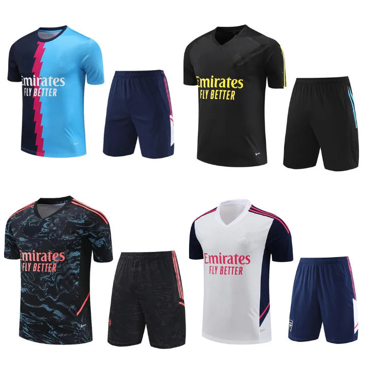 

G. JESUS tracksuit 2023 PEPE SAKA Half Zipper adult Gunners training suit ODEGAARD THOMAS TIERNEY 22 23 24 Transpor kit sportswear Short sleeve vest