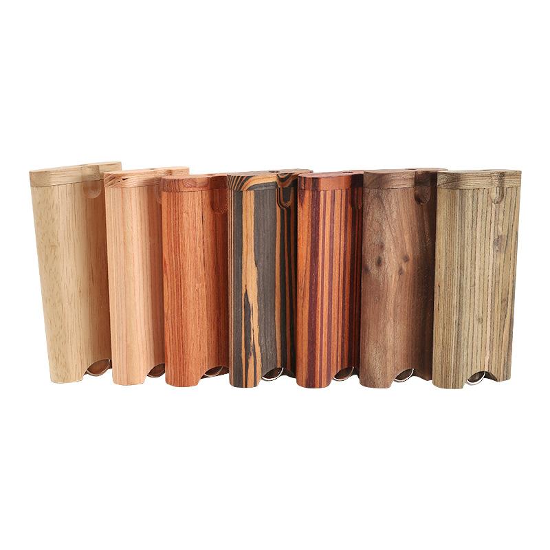 

Solid Wood Cigarette Case Smoking Set with Ceramic Pipe Cleaning Hook Dugout 46mm - 104mm smoke shop