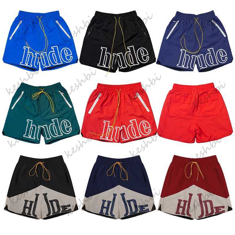 

Designer Men RH Limited Rhude Shorts Summer Swim Short Knee Length Hip Hop High Street Sports Training Beach Pants Mens Elastic Waist, Bstyle cherry orchids