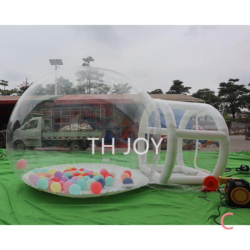 

free ship to door outdoor activities 4m 13ft long clear bubble house wedding party inflatable globe camping tent