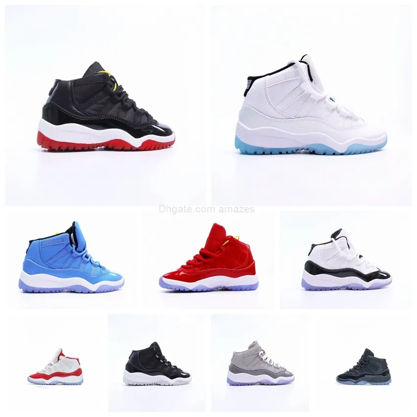 

Hot 2022 Toddler Basketball Shoes 11 Retro High Legend Blue GS 378038-117 White Black Legend Blue Kids Sports Girls Boys Children Students S, 001