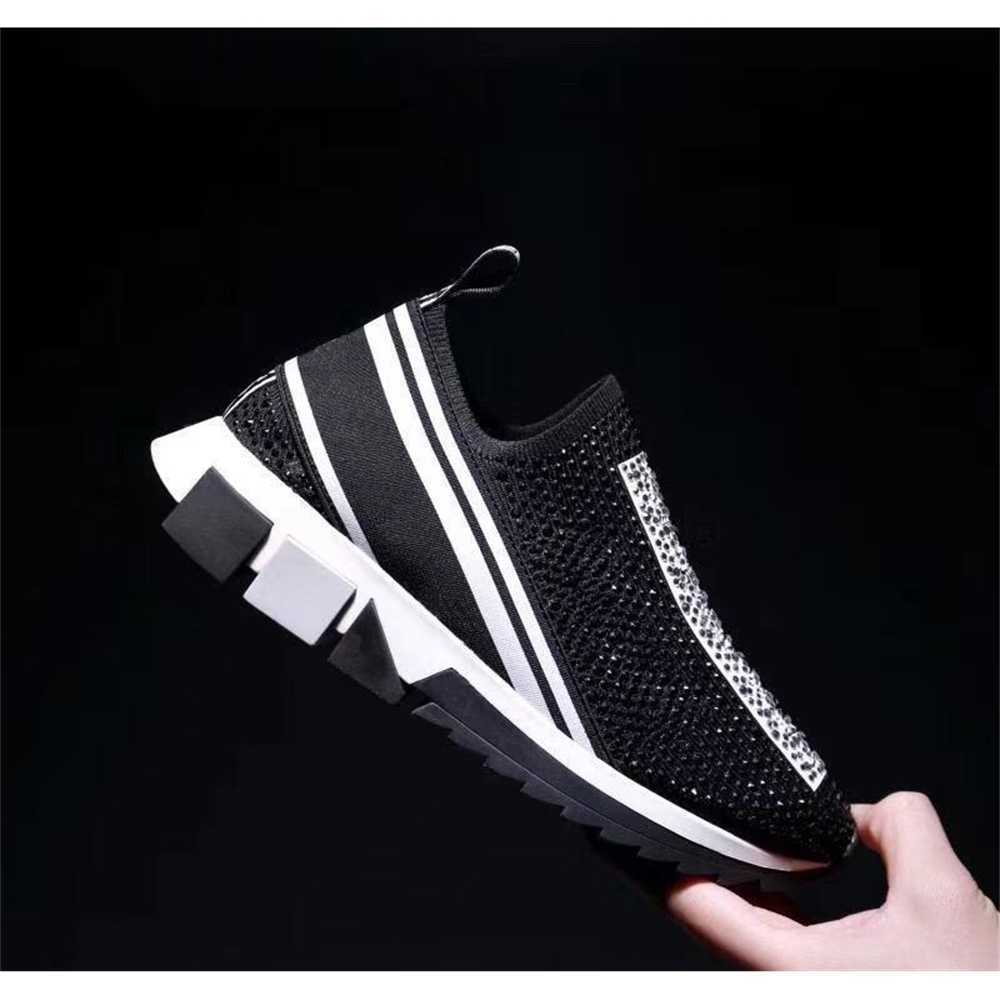 

Dgs''Dolc''Gabbanas''2022 Fashion Newest Designer Unisex Womens Mens Sneakers Diamond Casual Mesh Shoe Women Men Stretch Knit Socks Shoes Boots 35-46, Red