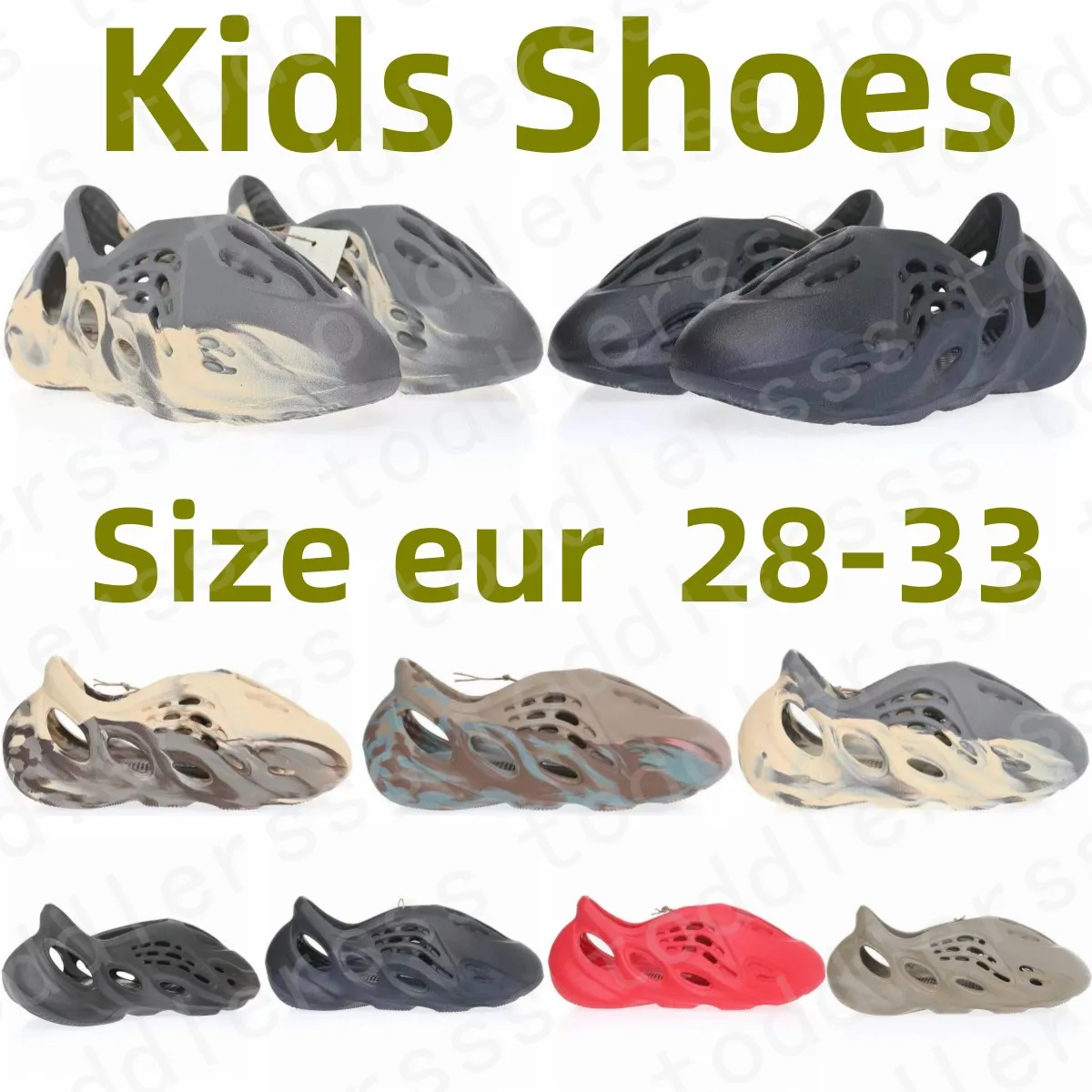 

kids foam runner slippers shoes toddler boys shoe designer black baby kid youth infants sneaker Fashion Beach slide outdoor shoe Red Desert