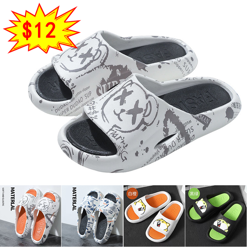 

2023 Top Fashion Summer Slippers For Men Women Beach Sandals Jogging Outdoor Runner materlal soft and elastic Orange Black White Grey Green Shoe Slipper Size 36-45