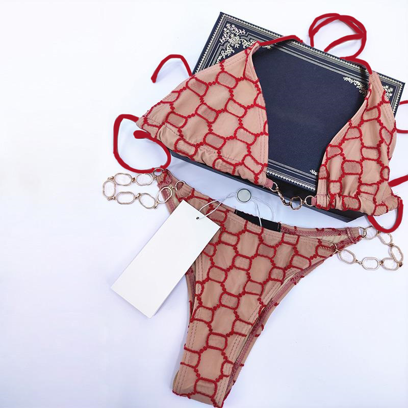 

Designer luxury Bikini Womens Swimsuits Set Beach Bathing Two piece set bikini Swimwears Female Classical Swimwear beach Three-point Swimsuit G brand wholesale