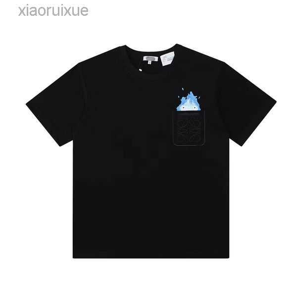 

Men's T-Shirts European and American Fashion Brand High Street Short Sleeve T-shirt Summer Heavyweight Cotton Washed Old Loose Half Top Women 157A8A