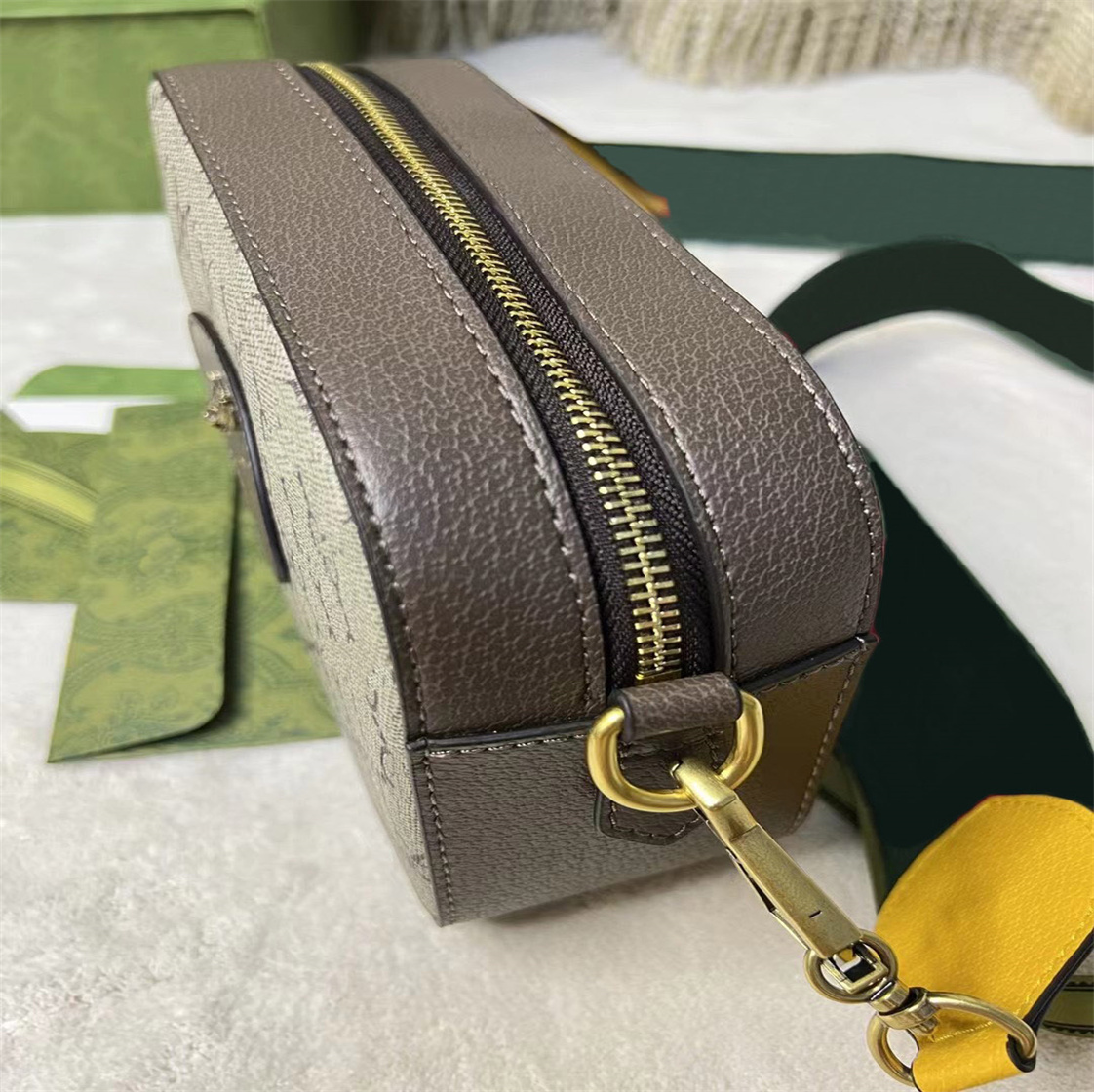 

Luxury High quality New designer bag handbag Classic Cross body Real Genuine tote Men Women bag leather With Serial Number Fashion Marmont Fashion Bags GGSB