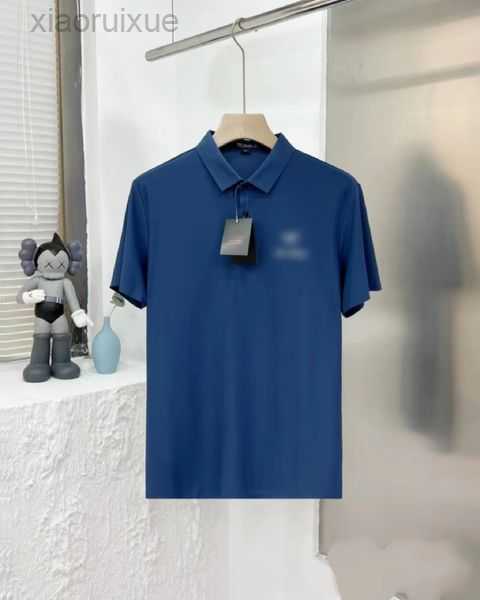 

Men's Polos Classic Pony Shirt Youth Slim Fit Mesh Cotton Neck Short Sleeve T-shirt American Casual High Quality 2VW5S
