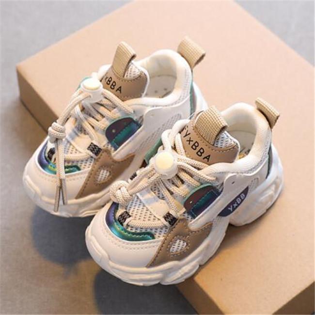 

Fashion Kids Outdoor Athletic Shoes Baby Toddler Shoe Soft Comfort Breathable Casual Sneakers Children Boys Girls Running Sports Shoes, Gray