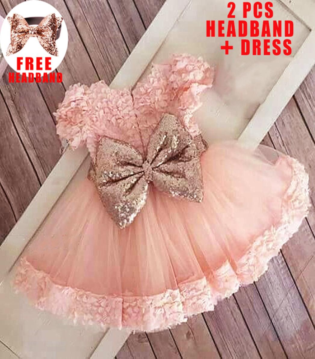 

Sequin Dress for Girl Baby Christening Gown First 1st Birthday Dress Party Girls Kids Clothing Toddler Clothes Infant Vestidos5413072, Red