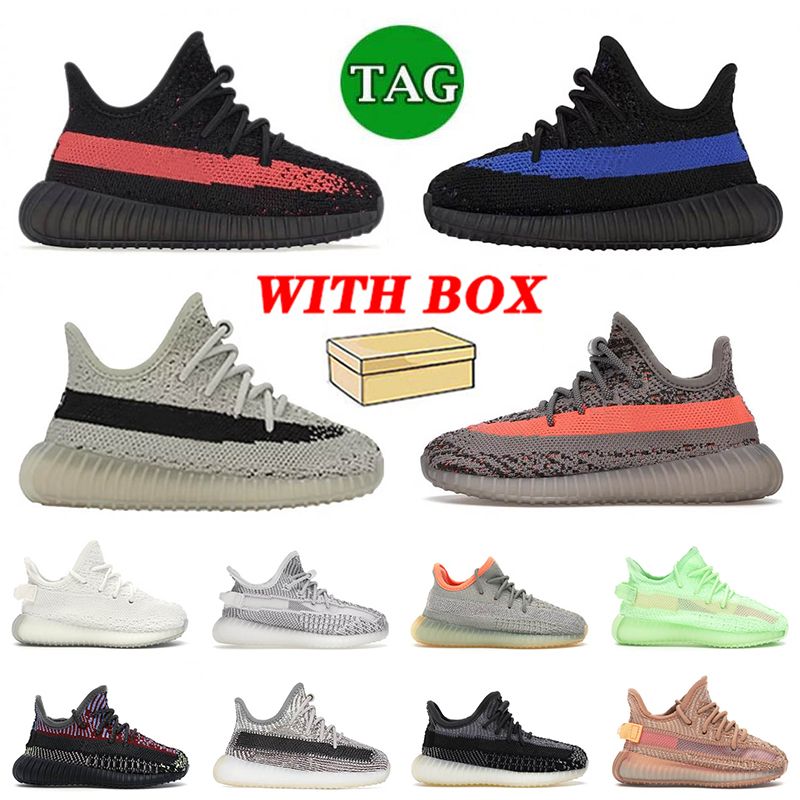 

2023 Designer Kids Toddler Running Shoes Core Black Red Dazzling Blue Slate Beluga Reflective Cream Static Clay Yecheil Carbon Zyon Children