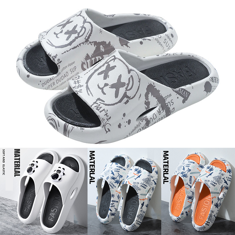 

Top Fashion Slippers For Men Women Plate-forme Beach Sandals materlal soft and elastic Slipper Outdoor Jogging Sandal Classic Shoe Runner Size 36-45