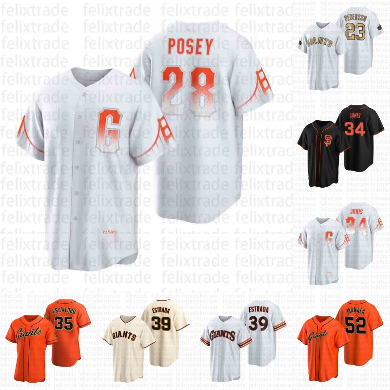 

28 Buster Posey Jersey SF Brandon Crawford Giants 5 Mike Yastrzemski Baseball Jerseys Joey Bart Logan Webb Joc Pederson Brandon Belt Barry Bonds Custom Name Number, Youth s-xl beige