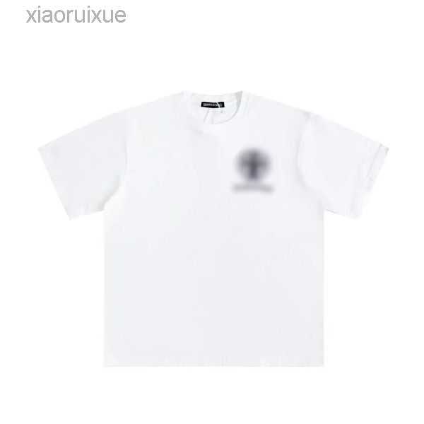 

Men's T-Shirts European and American Fashion Brand High Street Short Sleeve T-shirt Summer Heavyweight Cotton Washed Old Loose Half Top Women 2028HQ