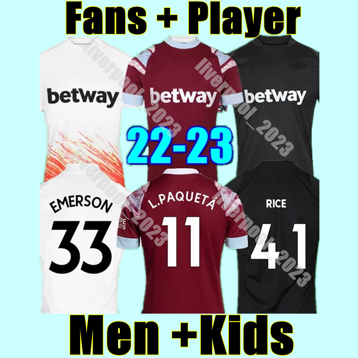 

2023 2024 West Hams Soccer Jerseys 22 23 24 Fans Player Version ANDERSON UNITED RICE BOWEN ANTONIO P.FORNALS Football Shirt NOBLE FORNALS DAWSON men kids SCAMACCA INGS, Adult 8