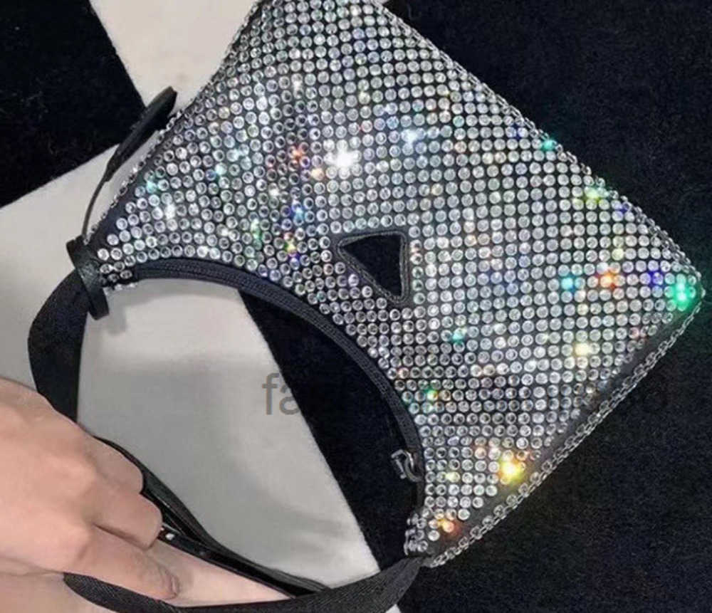 

2023 Party womens Bag designer Shoulder Bags Handbags Luxurys Half Moon fashion brand Sequined Purses Crossbody Backpack womens bags, Style 1