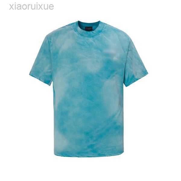 

Men's T-Shirts 2023 Summer ins Fashion Retro Street Sanskrit Letter Print Loose Personalized Short Sleeve and Women's Cotton T-shirt 11CM78