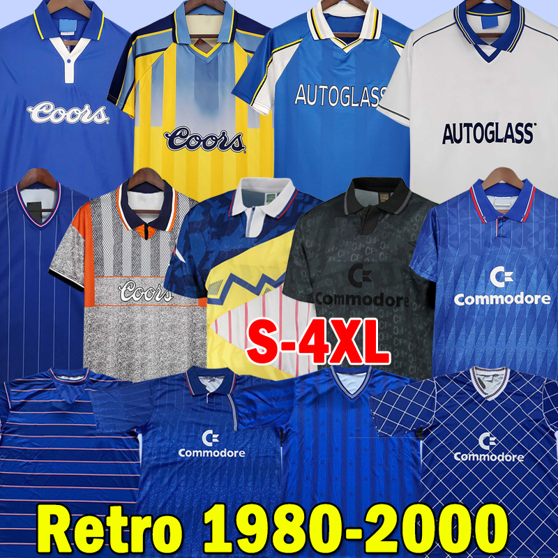 

4XL Retro Drogba 2000 Torres CFC Soccer Jerseys Vialli #9 1980 81 82 83 85 87 89 Lampard Football Shirt 1990 91 94 95 96 97 Final 98 99 00 vintage Crespo Classic COLE jersey, Qieerxi 1998-00 away