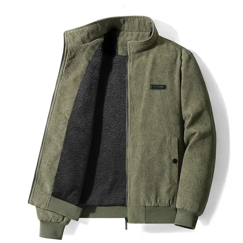 Mens Jackets Men Clothing Corduroy Coat Winter Lamb Top Plus Velvet Thickened Large Size Jacket 231110