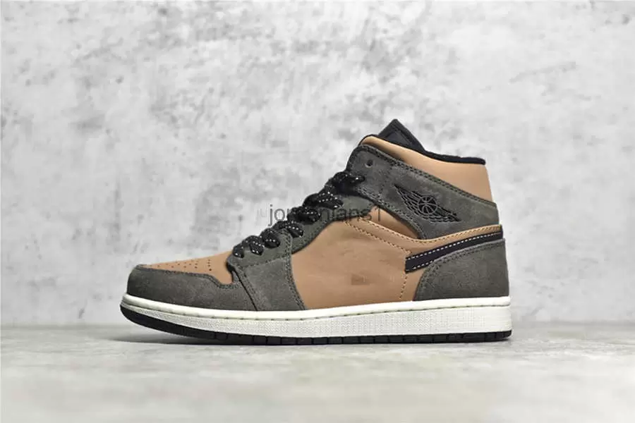 

2023 Basketball Shoes Jumpman 1s Mid Brown Army Green Men Women Shoe Outdoor Trainers Sports With Original Box
