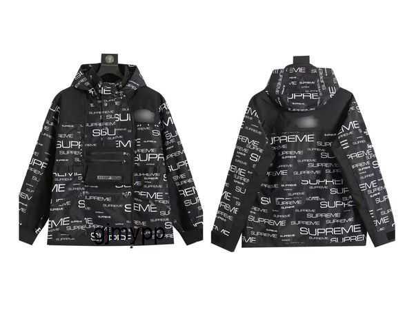 

Men's Jackets American Outdoor T Classic Mountain Function Windproof and Waterproof Splicing Japanese Retro Hooded Charge Coat 152BLS