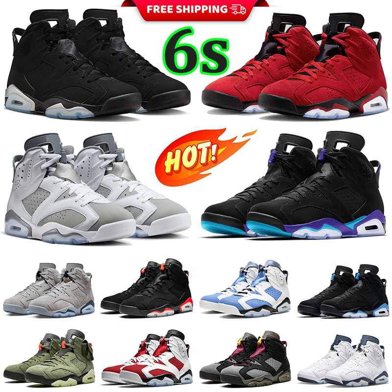 

jumpman 6 men basketball shoes 6s Aqua sneakers Toro Bravo Metallic Silver Cool Grey Georgetown Cactus Jack UNC Infrared Midnight Navy mens outdoor sports trainers