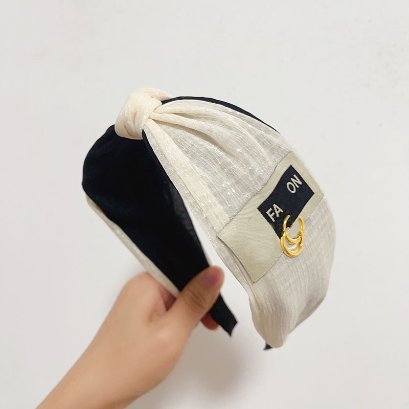 

Classic Vintage Designer Letters Printed Cartoon Bowknot Headband Women Wide Edge Cross Knotted Hair Hoop Twist Turban Headwrap Head Accessories