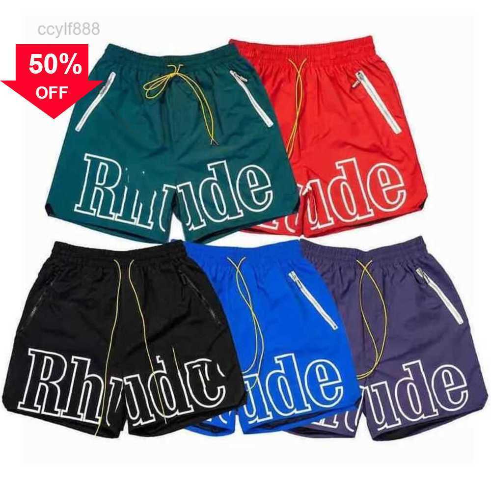 

Men's Shorts Mens Trendy Rudees Casual Loose High Street Summer Letter Drawstring Beach Pop Fashion Sports Hip Hop Cotton Pantss to 2xl, 10