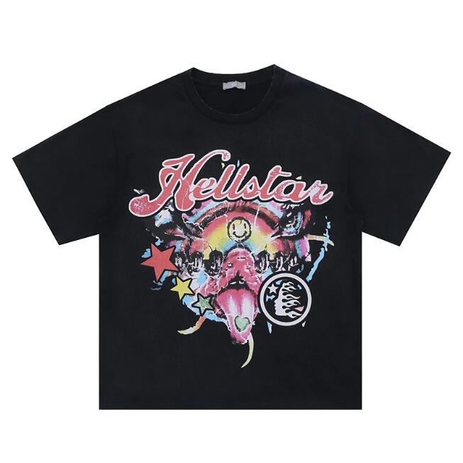 

Men's Plus Tees Printed t shirt with letter, Black