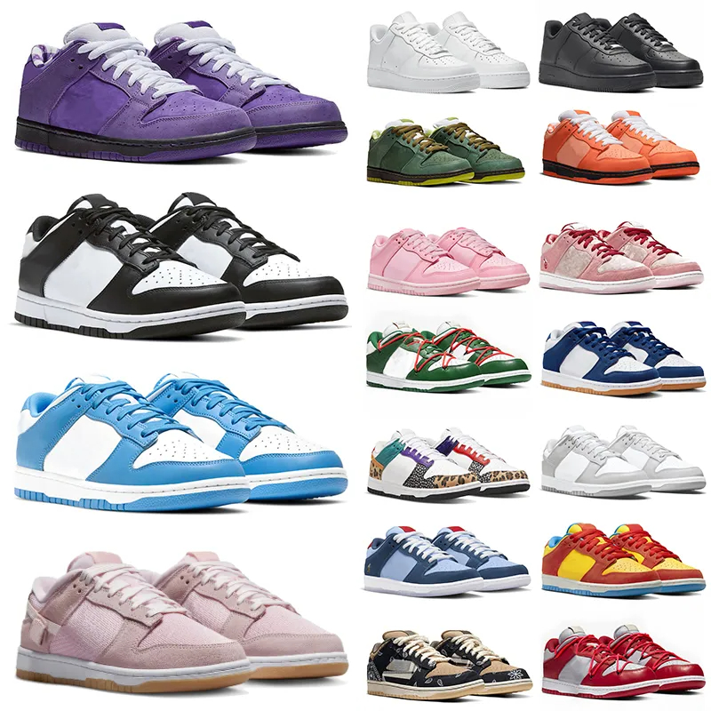 

2023 designer shoes for men women Plate-forme sneakers low Panda White Black Grey Fog UNC Green Purple Lobster Why So Sad StrangeLove AE86 sb dunks lows casual trainer, 36-45 why so sad