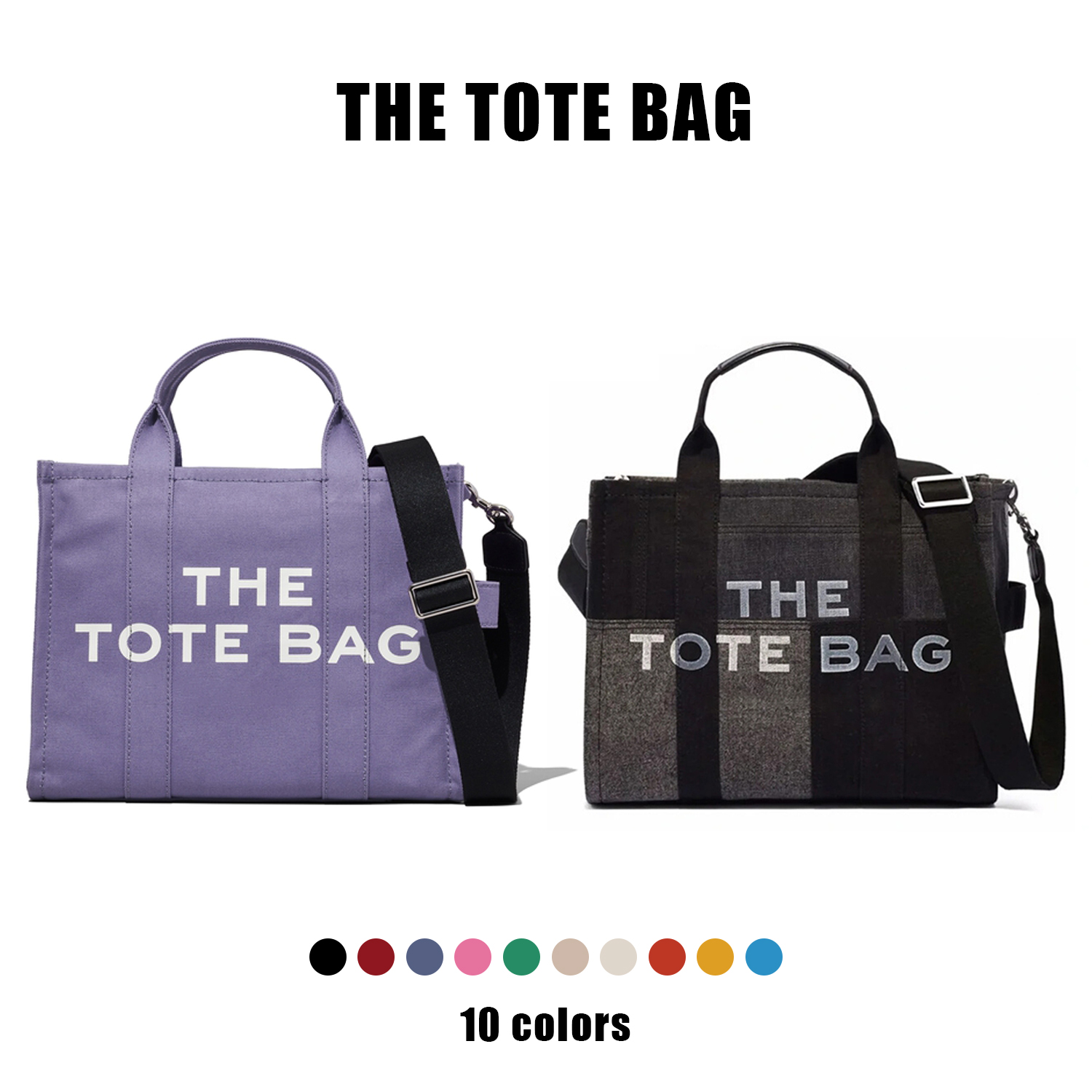 

new marc jocobs bag THE TOTE BAG Beach bags Shoulder strap Marc Women Men Designer Canvas travel Cool big small handbags Crossbody marcjocobs pochette clutch luggage, Upgraded version -blue