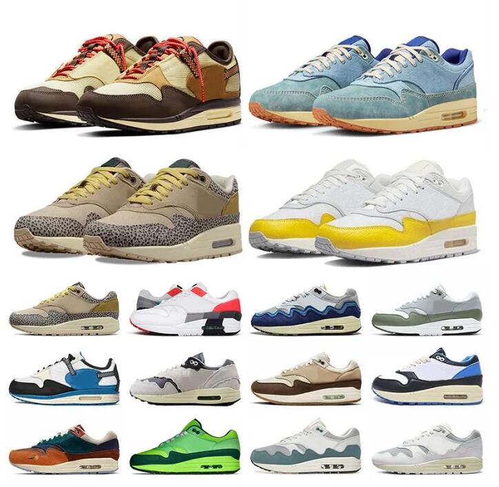 

OG Airmax 1 Men Women Running Shoes 87 Night Maroon Black Noise Aqua Saturn Gold Bred Daisy Mens Trainers Outdoor Sports Sneakers 36-45, 11